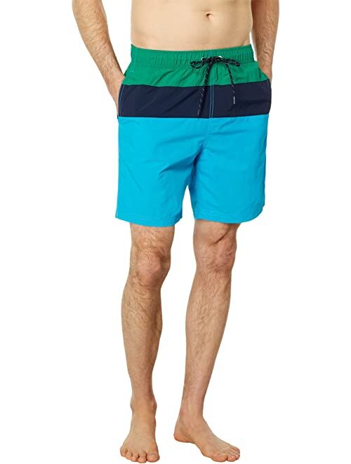 Nautica 8" Color-Block Quick-Dry Swim