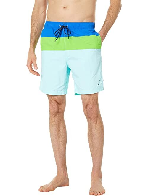 Nautica 8" Color-Block Quick-Dry Swim