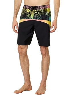 Men's Water Resistant Hyperfreak Stretch Swim Boardshort, 20 Inch Outseam | Mid-Length Swimsuit |