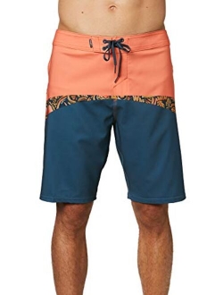 Men's Water Resistant Hyperfreak Stretch Swim Boardshort, 20 Inch Outseam | Mid-Length Swimsuit |