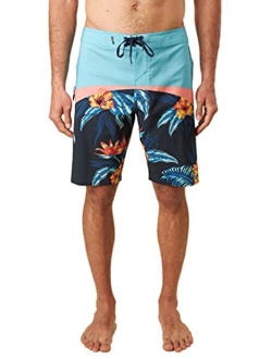 Men's Water Resistant Hyperfreak Stretch Swim Boardshort, 20 Inch Outseam | Mid-Length Swimsuit |