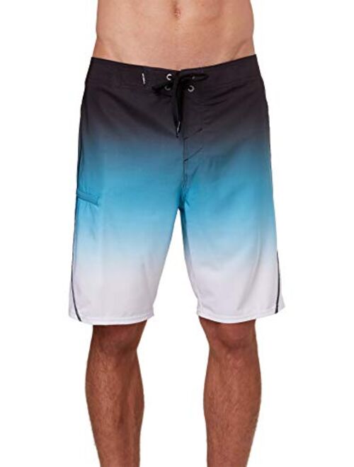 O'NEILL Men's Water Resistant Hyperfreak Stretch Swim Boardshort, 20 Inch Outseam | Mid-Length Swimsuit |