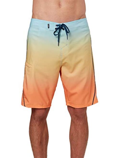 O'NEILL Men's Water Resistant Hyperfreak Stretch Swim Boardshort, 20 Inch Outseam | Mid-Length Swimsuit |