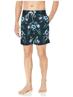 Men's Quick Dry Palm Print Series Swim Trunk