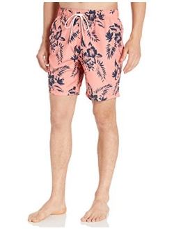 Men's Quick Dry Palm Print Series Swim Trunk