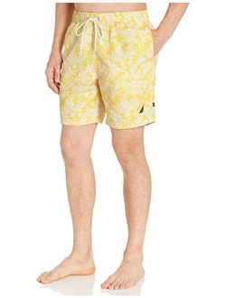 Men's Quick Dry Palm Print Series Swim Trunk