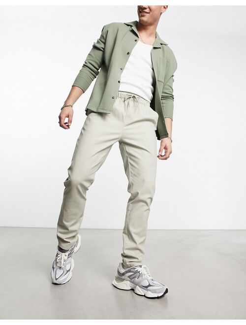 ASOS DESIGN skinny chino pants in beige