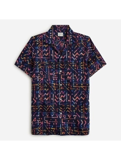 Camp-collar shirt in Indian madras