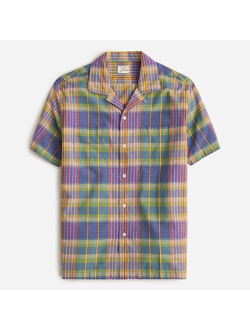 J.Crew Camp-collar shirt in Indian madras