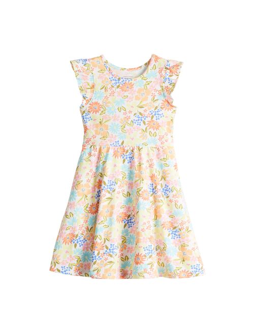 Girls 4-12 Jumping Beans Flutter Sleeve Dress