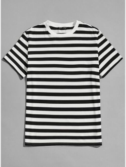 Men Striped Tee