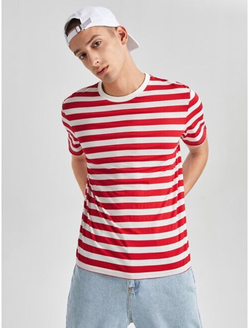 SHEIN Men Striped Tee