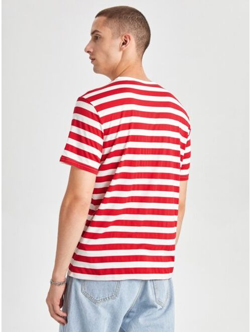 SHEIN Men Striped Tee