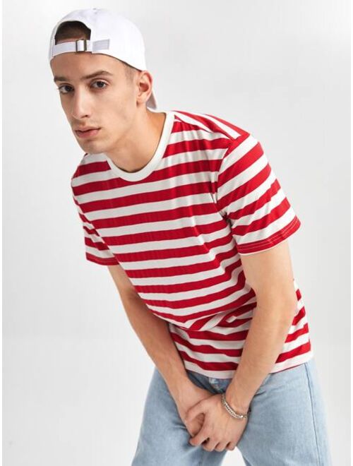 SHEIN Men Striped Tee