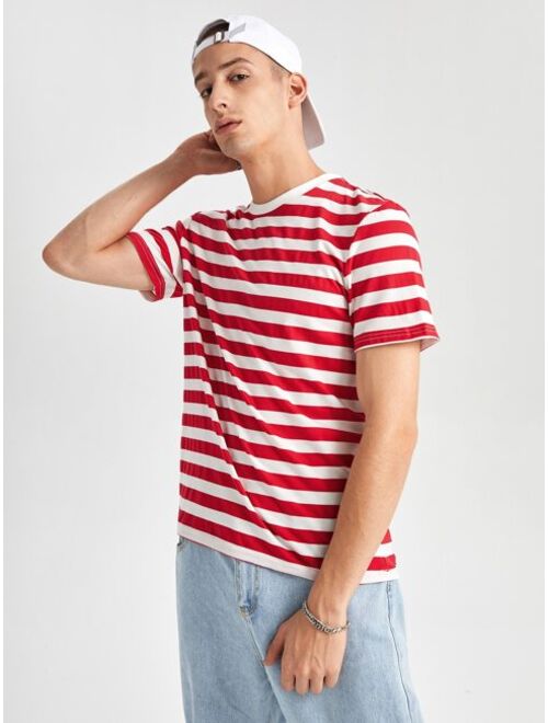 SHEIN Men Striped Tee