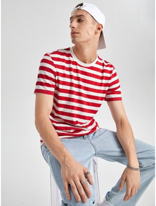 SHEIN Men Striped Tee