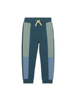 Boy French Terry Sweatpants Greyish-Green, Teal & Blue - Toddler|Child
