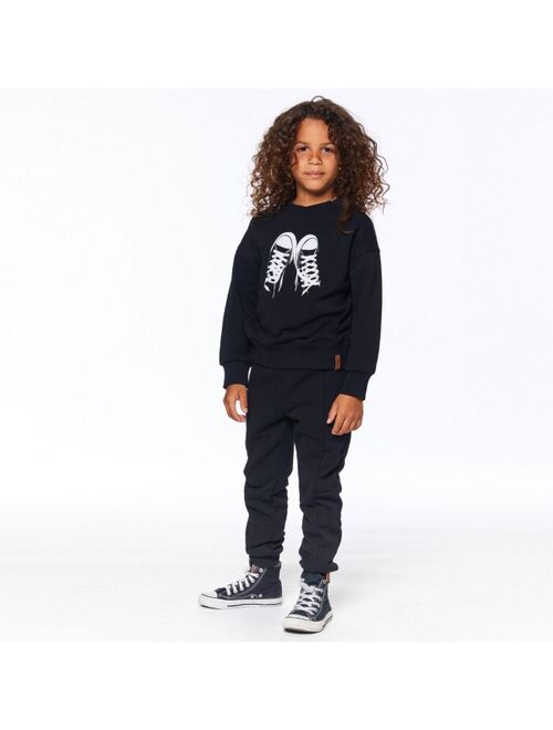 DEUX PAR DEUX Boy Twill Cargo Jogger Pants Dark Grey - Toddler|Child