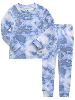 VAENAIT BABY 12M-12 Toddler Kids Boys Girls 100% Cotton Marbling Sung Fit Sleepwear Pajamas 2pcs Pjs Set