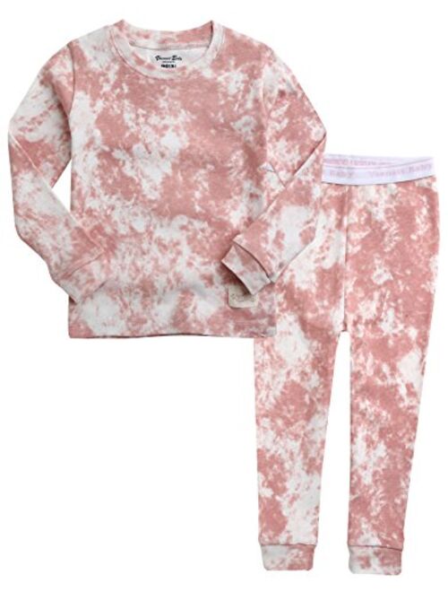 VAENAIT BABY 12M-12 Toddler Kids Boys Girls 100% Cotton Marbling Sung Fit Sleepwear Pajamas 2pcs Pjs Set