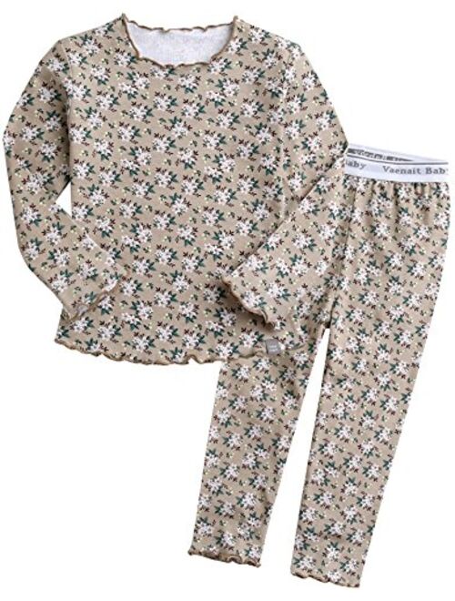 VAENAIT BABY Kids Toddler Junior Girls Flower Rabbit Easter Sleepwear Pajamas 2 Set