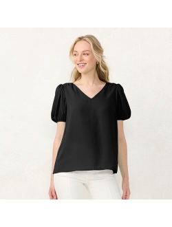 Women's LC Lauren Conrad Flowy Sleeve Woven Tee