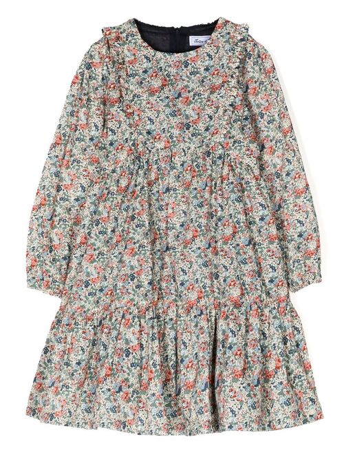 Tartine Et Chocolat Liberty-print tiered dress