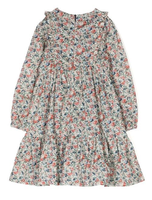 Tartine Et Chocolat Liberty-print tiered dress