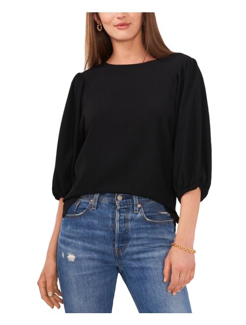 VINCE CAMUTO Women's Puff Sleeve Knit Top