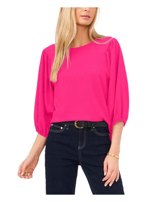 VINCE CAMUTO Women's Puff Sleeve Knit Top