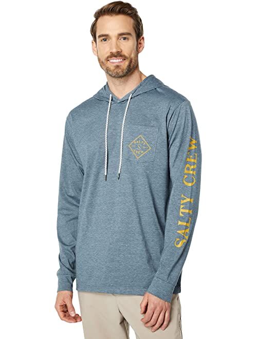 Salty Crew Tippet Pocket Hood Tech Tee