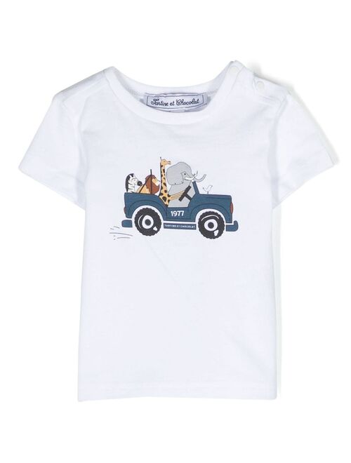 Tartine Et Chocolat graphic-print cotton T-shirt