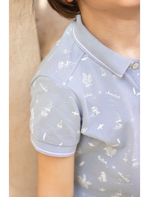 Tartine Et Chocolat all-over logo-print polo shirt