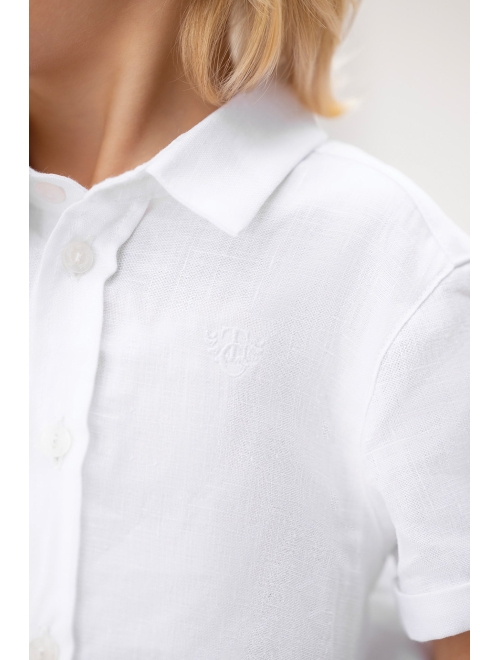 Tartine Et Chocolat short-sleeve linen shirt