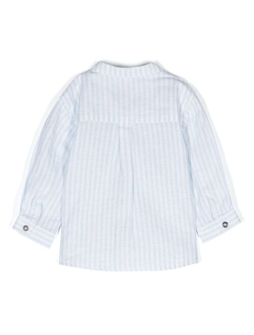 Tartine Et Chocolat stripe-print cotton-linen shirt