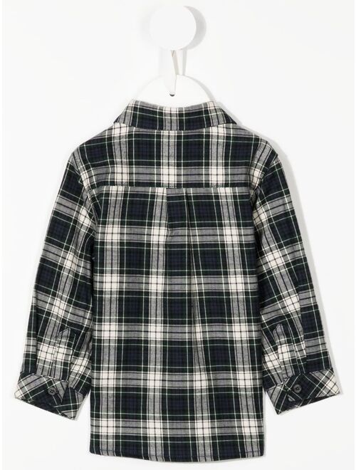 Tartine Et Chocolat check-print long-sleeve shirt