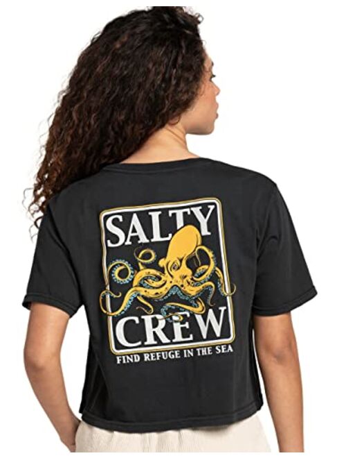 Salty Crew Ink Slinger Crop Boyfriend Tee