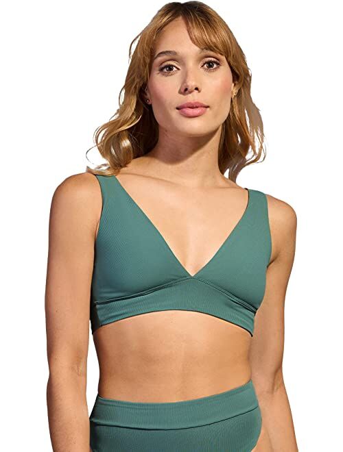 Maaji Eucalyptus Rib Allure Long Line Triangle Top