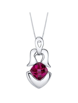 Sterling Silver Tumi Pendant Necklace available in various colored stones