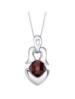 Sterling Silver Tumi Pendant Necklace available in various colored stones