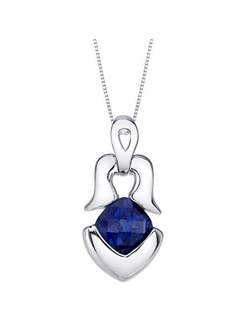 Peora Sterling Silver Tumi Pendant Necklace available in various colored stones