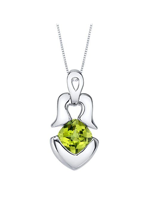 Peora Sterling Silver Tumi Pendant Necklace available in various colored stones