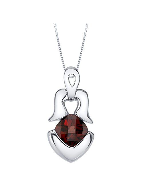 Peora Sterling Silver Tumi Pendant Necklace available in various colored stones