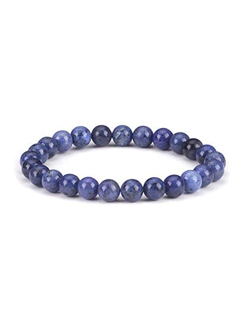 Cherry Tree Collection - Small, Medium, Large Sizes - Gemstone Beaded Bracelets For Women, Men, and Teens - 8mm Round Beads