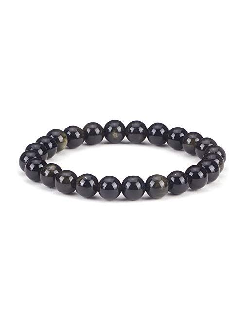 Cherry Tree Collection - Small, Medium, Large Sizes - Gemstone Beaded Bracelets For Women, Men, and Teens - 8mm Round Beads