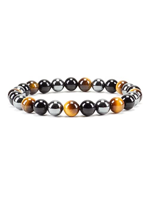 Cherry Tree Collection - Small, Medium, Large Sizes - Gemstone Beaded Bracelets For Women, Men, and Teens - 8mm Round Beads