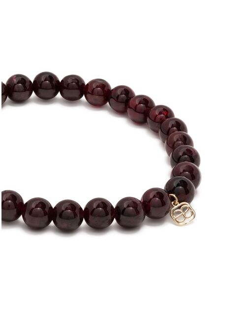 Sydney Evan 14kt yellow gold ruby beaded bracelet