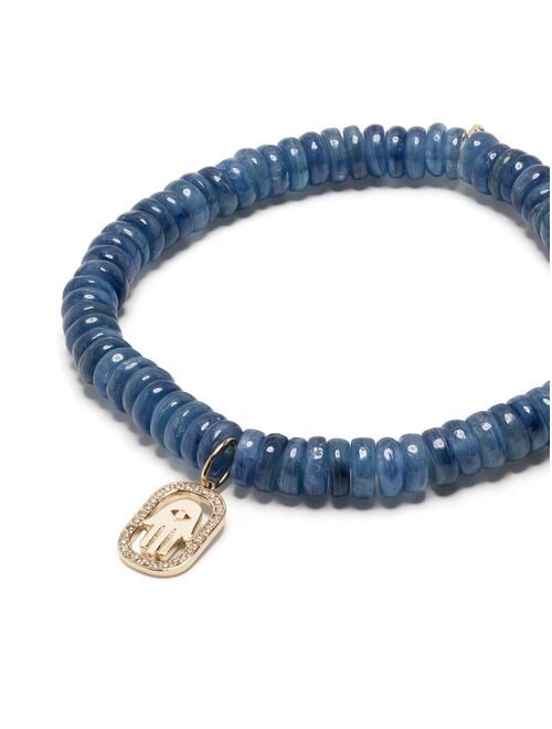 Sydney Evan 14kt yellow gold kyanite beaded bracelet