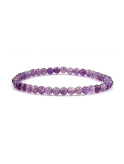 Cherry Tree Collection - Small, Medium, Large Sizes - Gemstone Beaded Bracelets For Women, Men, and Teens - 4mm Round Beads