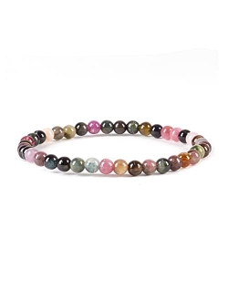 Cherry Tree Collection - Small, Medium, Large Sizes - Gemstone Beaded Bracelets For Women, Men, and Teens - 4mm Round Beads